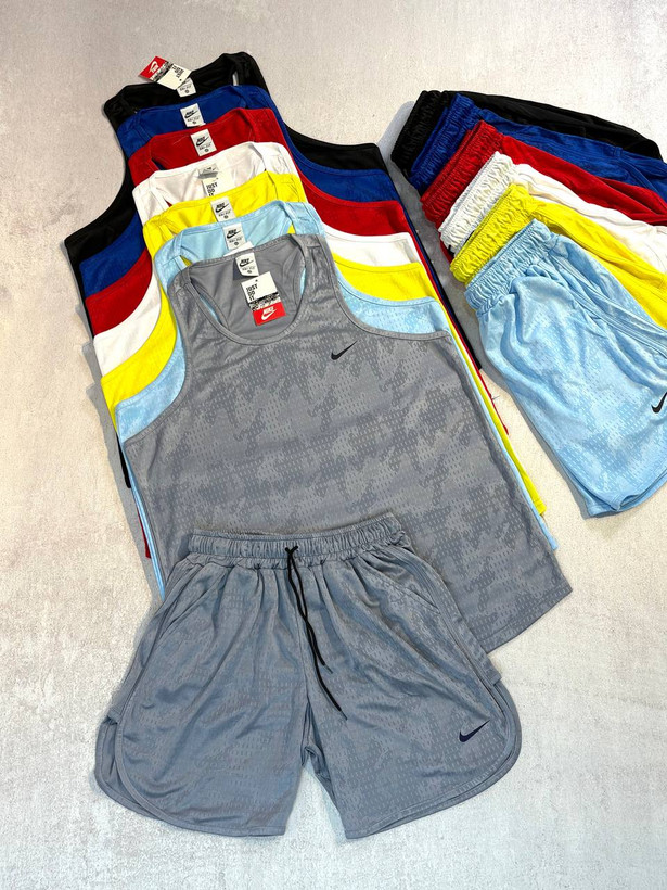 ست رکابی و شلوارک ورزشی مردانه کد3718